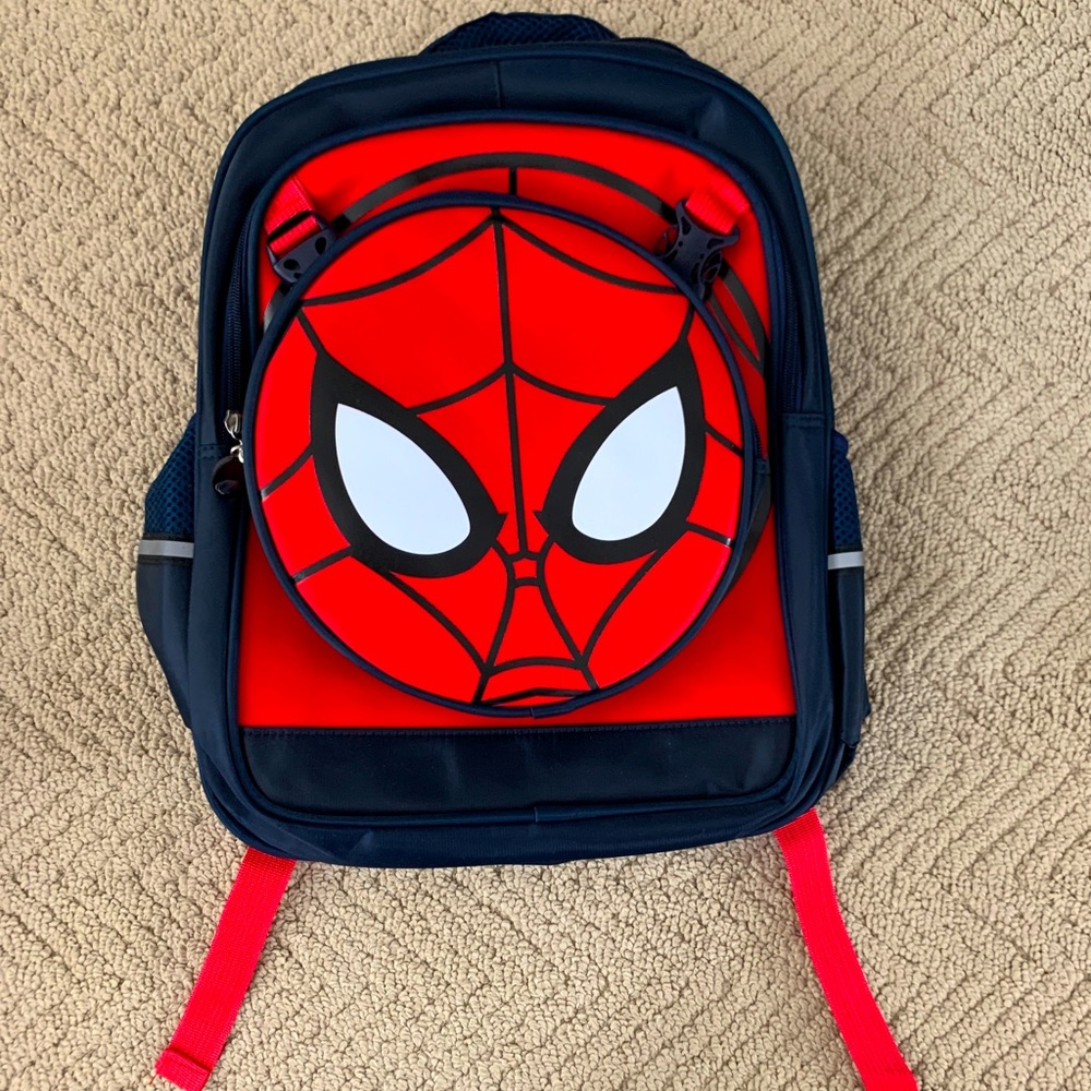 Sturdy Spiderman Backpack (15 in. Tall x 12 in. Wide)